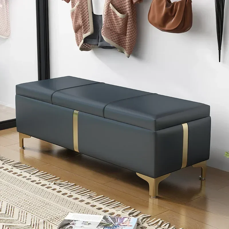 Household Goods Shoe Changing Cabinet Stool, Home Entrance Small Stool, Foyer Storage, Low Stool, Bed End Can Be Stored