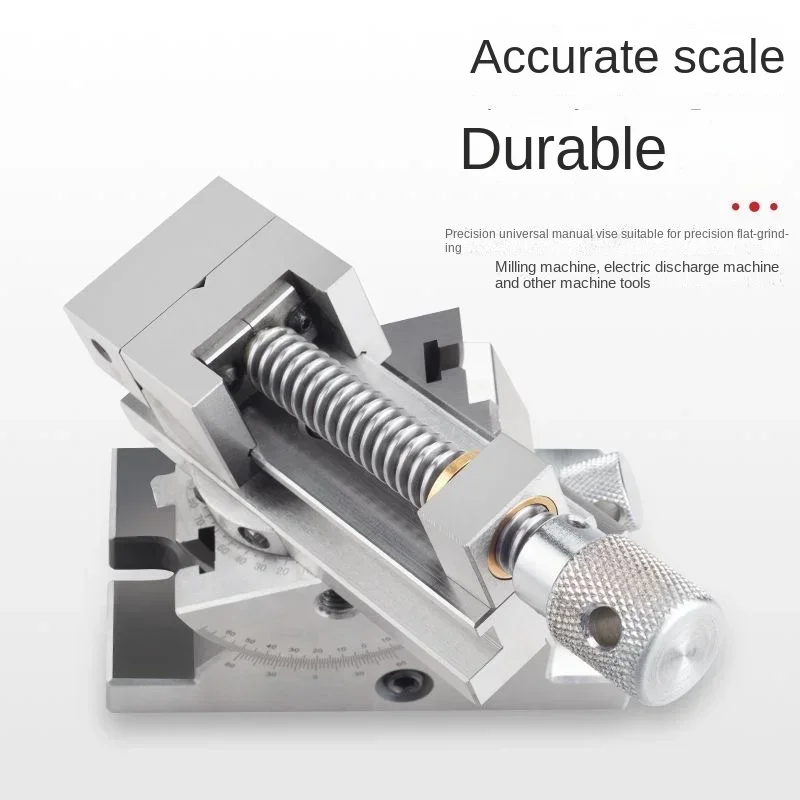 2 Inch High Precision Universal Grinder Precision Vise Adjustable Angle Screw Tool with Sinusoidal Slope for Grinding