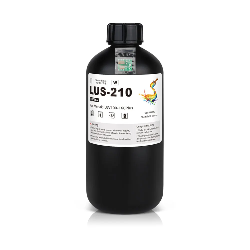 Winnerjet LUS-210 UV ink With one time use chip For Mimaki UJV100-160Plus printer 100% compatible No blockage