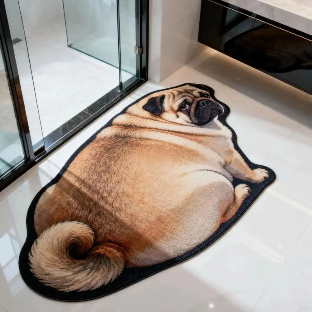 Tapis de bain en diatomite en forme de chat mignon 40*60cm, super absorbant, séchage rapide, tapis de sol animalier, doux, antidérapant, tapis d'entrée, décoration intérieure