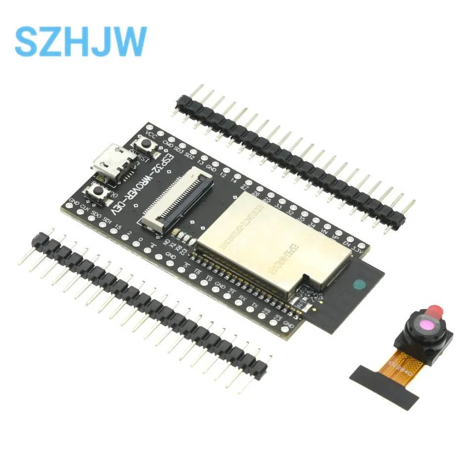 Imagem -03 - Placa de Desenvolvimento Esp32 Cam Esp32-wrover-dev Módulo Ch340c Wifi com Módulo de Câmera Ov2640 Esp32-cam Esp32-wrover