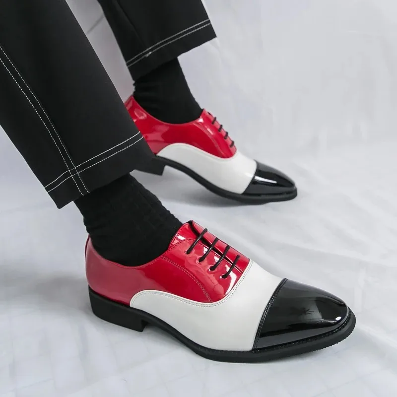 

Men Dress Shoes Fashion Business Casual Shoe High End Stage Performance Shoes for Man Luxury Designer Oxford Shoe Zapatos Hombre