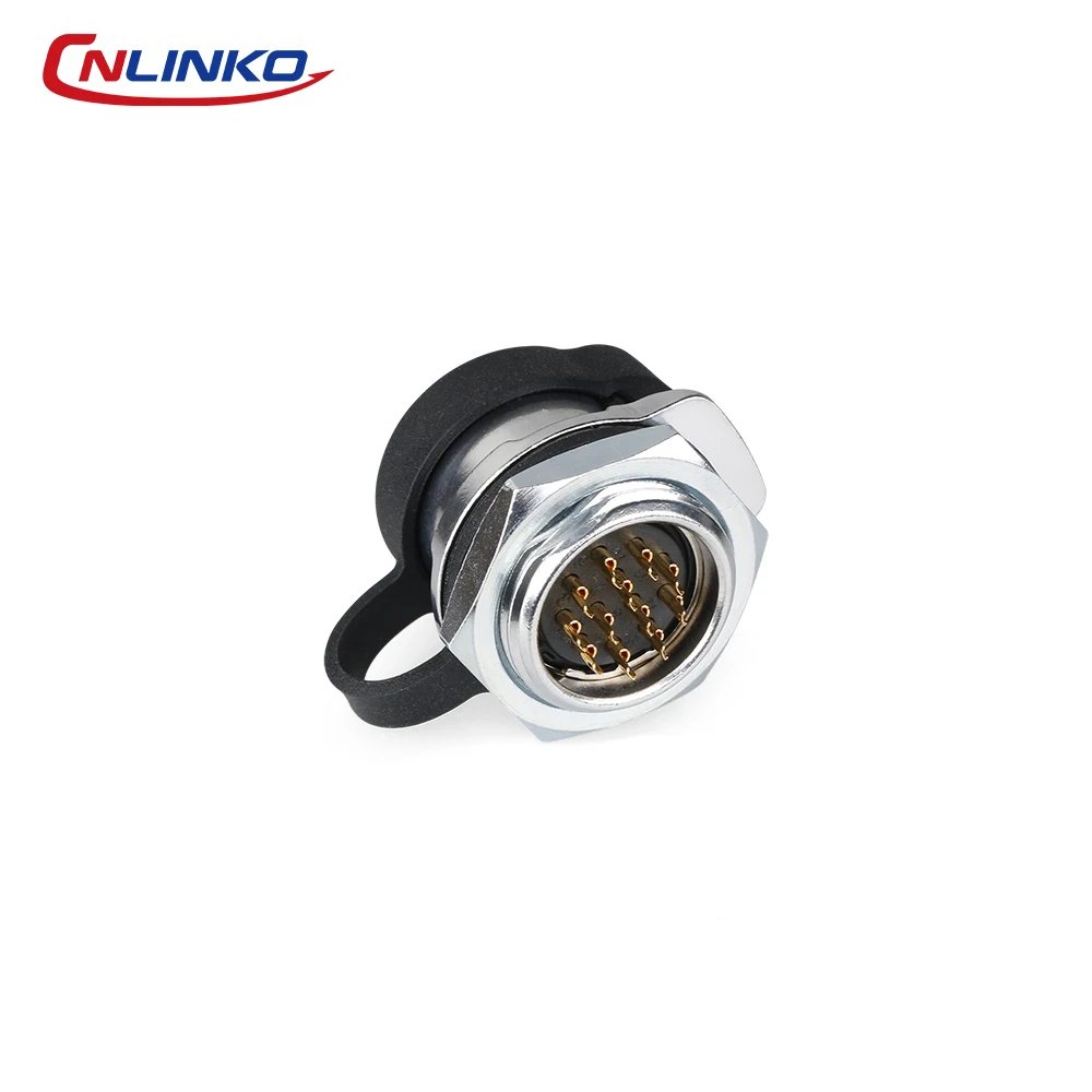 CNLINKO M20 Industrial Circular Connector Waterproof IP68 Solder Type Male/Female Set for Energy Storage,Transportation & Marine