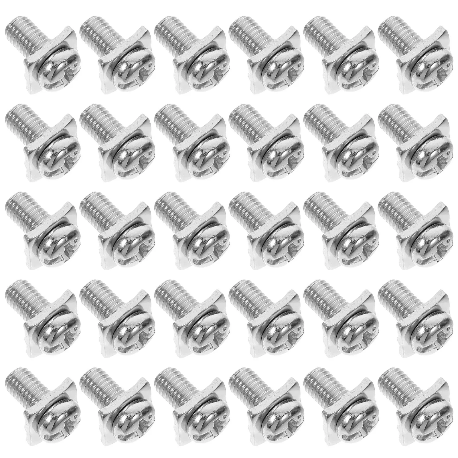 

40 set Square Pad Terminal Screws Nickel Plated For Electrical Switches Terminal Blocks Motorcycle Equipment Instrument