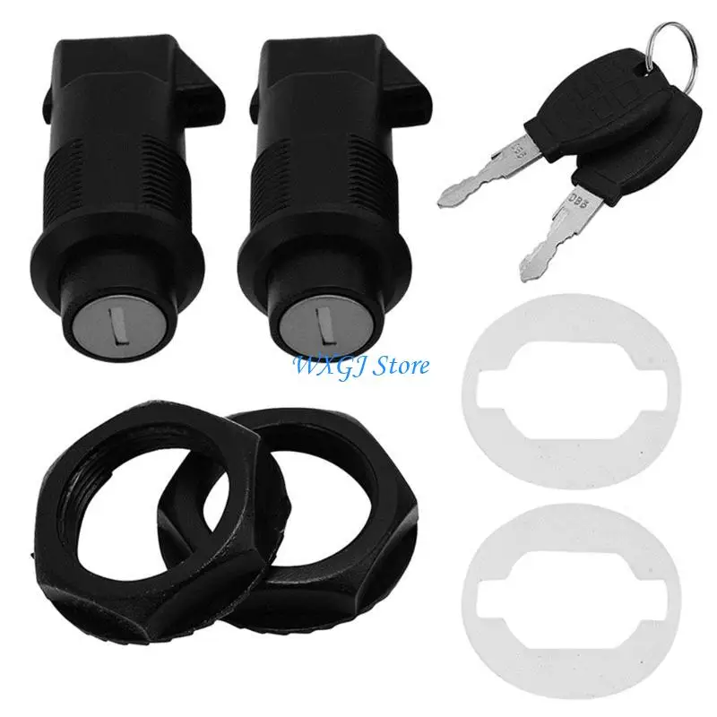 

37JE Motorcycle Hard Saddlebag Locks Set with Keys Fits for Universal Motorbike Rear Hard Saddlebag Lock
