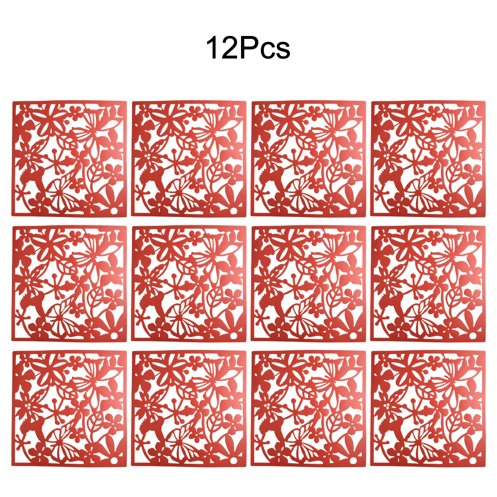 

12 шт. подвесных перегородок с полым дизайном для улучшения циркуляции воздуха, освещения и обеспечения приватности в различных помещениях