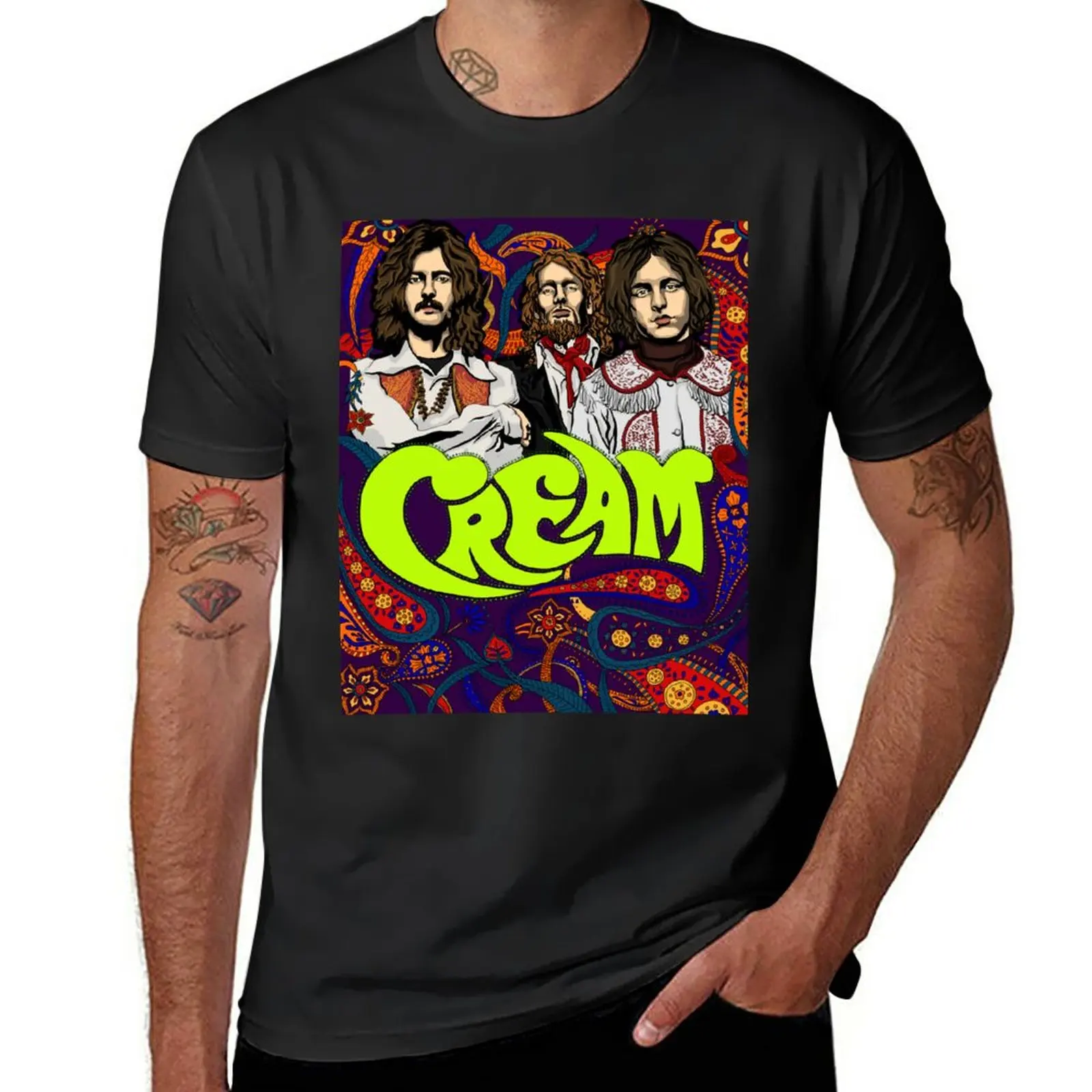 New Cream Band T-Shirt graphics t shirt summer tops T-shirt for a boy quick drying shirt mens big and tall t shirts
