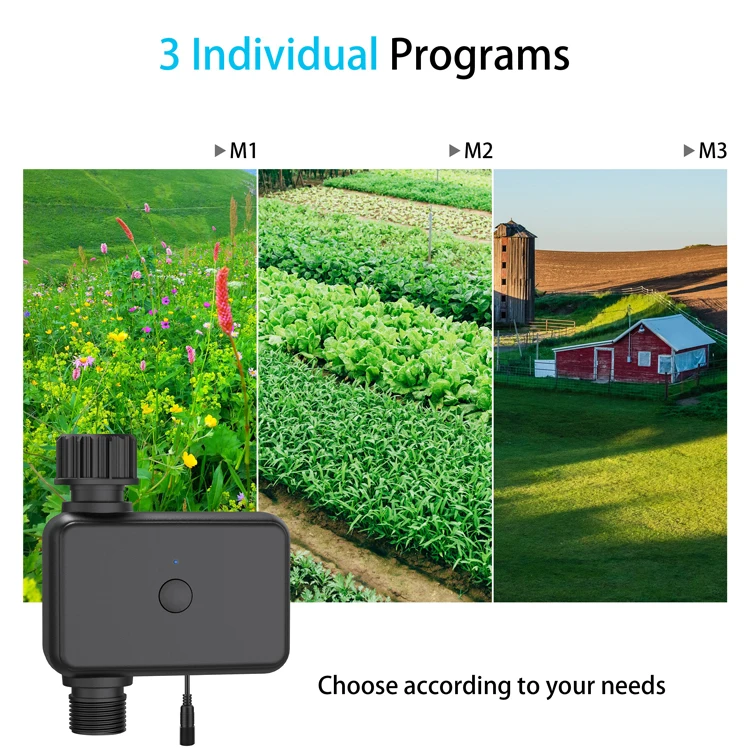 Smart WiFi 2.4G&5G for Bluetooth Single-Channel Timed Sprinkler Timer Programmable Garden Hose Irrigation for Time Switches