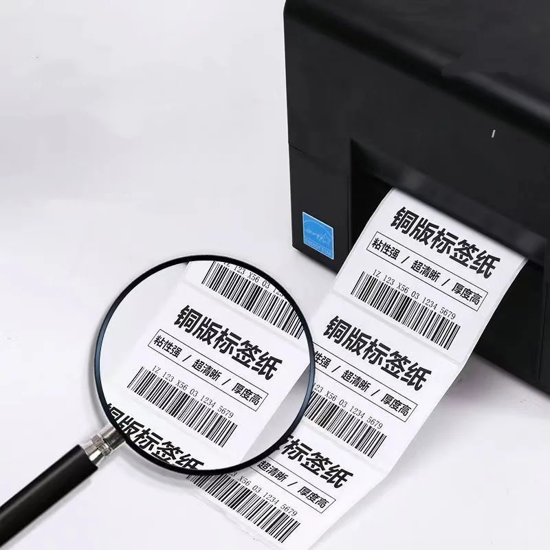 

Printable Adhesive Paper for Label Printer Carbon Ribbon Printing Barcode Labels Applicable in Home And Office Use