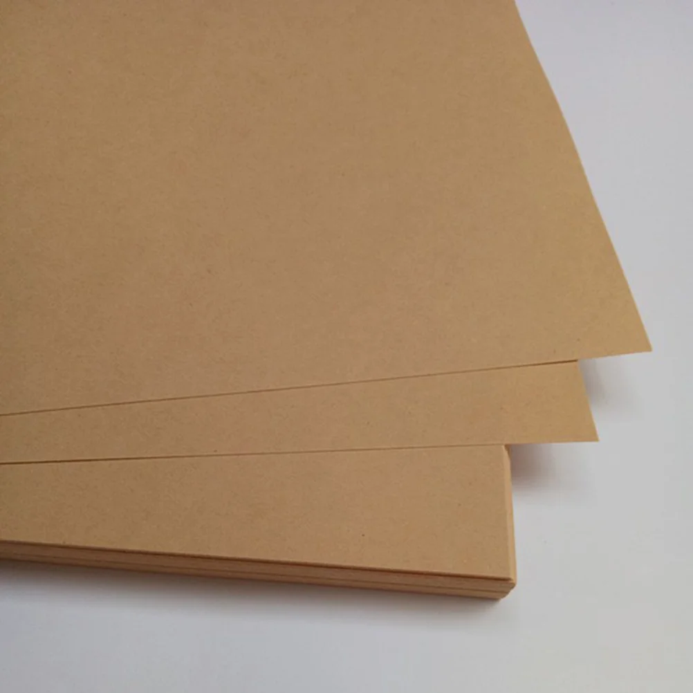 50 hojas de papel Kraft en blanco A4 de 21x29cm, papel de escritura Retro, papel de carta Vintage, papelería (peso 120g)