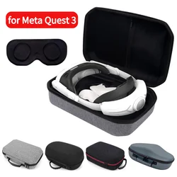 Hard Carry Case mit Objektiv abdeckung wasserdichte Travel Home Aufbewahrung tasche Mesh-Tasche für Meta Quest 3 vr Headset Game Controller
