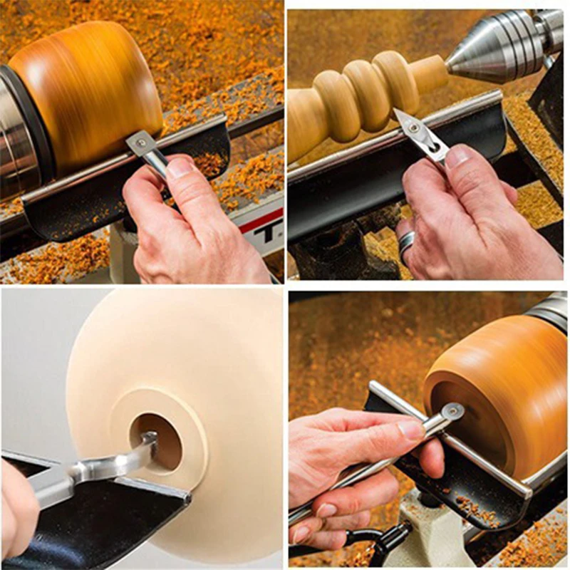 Woodworking lathe turning tool Disposable turning tool 8PCS/6PCS Wood turning turning knife Engraving processing