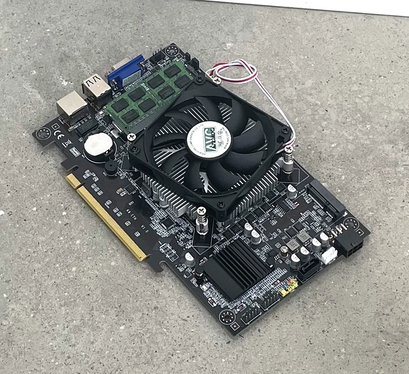 

J1900/B75K9-ETH Многофункциональный сервер для хранения материнской платы управления (сеобранная в употреблении)