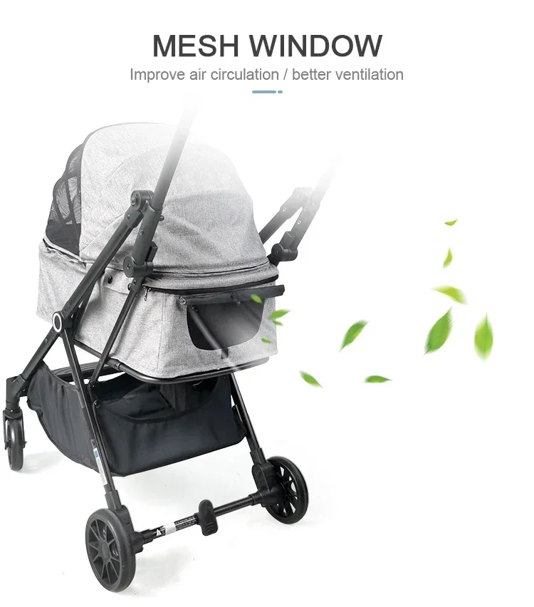 Wholesale Foldle Pet Stroller For Dog Luxury Pet Strollers Trael Pet Strollers For Dogs&cats