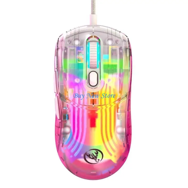 

20ce Gaming Mouse Clear USB -соединение мыши программируемые игровые мыши