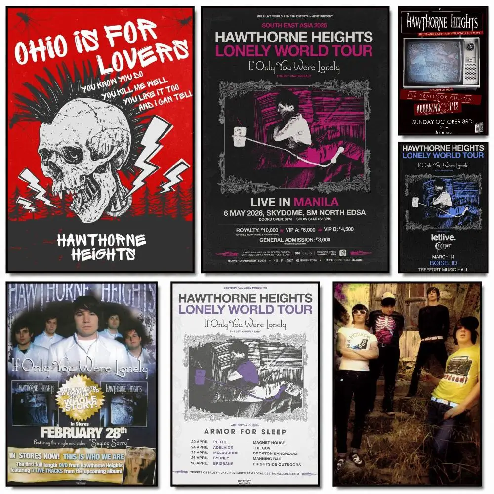 band H-Hawthorne Heights-S Poster Removable Wall Sticker for Home Cafe Bar Office Interior Decor