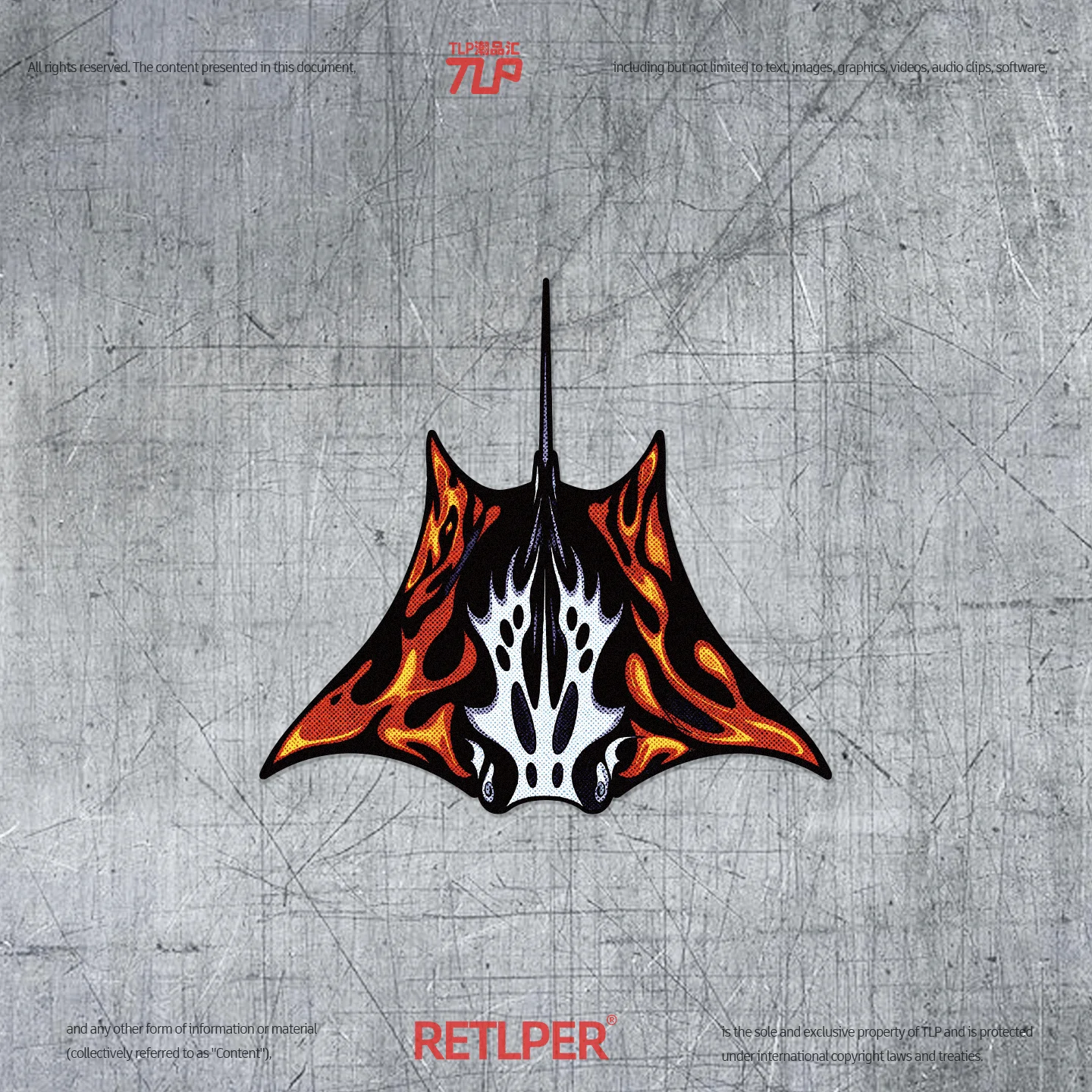 Retlper Hollow-Out Car Sticker Original 