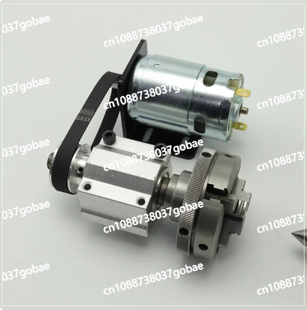 Micro lathe woodworking bead machine lathe 80 four-jaw chuck spindle assembly 65 small 50
