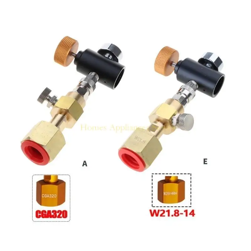 

D0AB CO2 Adapter Adapter TR21-3 для резервуаров с тиражами к CGA320 W21.8-14 Большие резервуары CO2 Быстрое разъединение