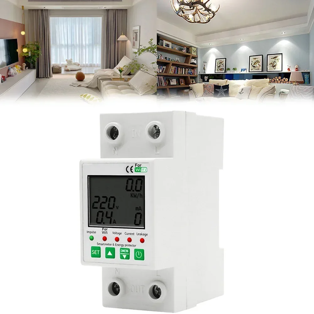 For WIFI Remote Control Power Protector ABS Material Multiple Current Protection Suitable for Household and Farm Usage