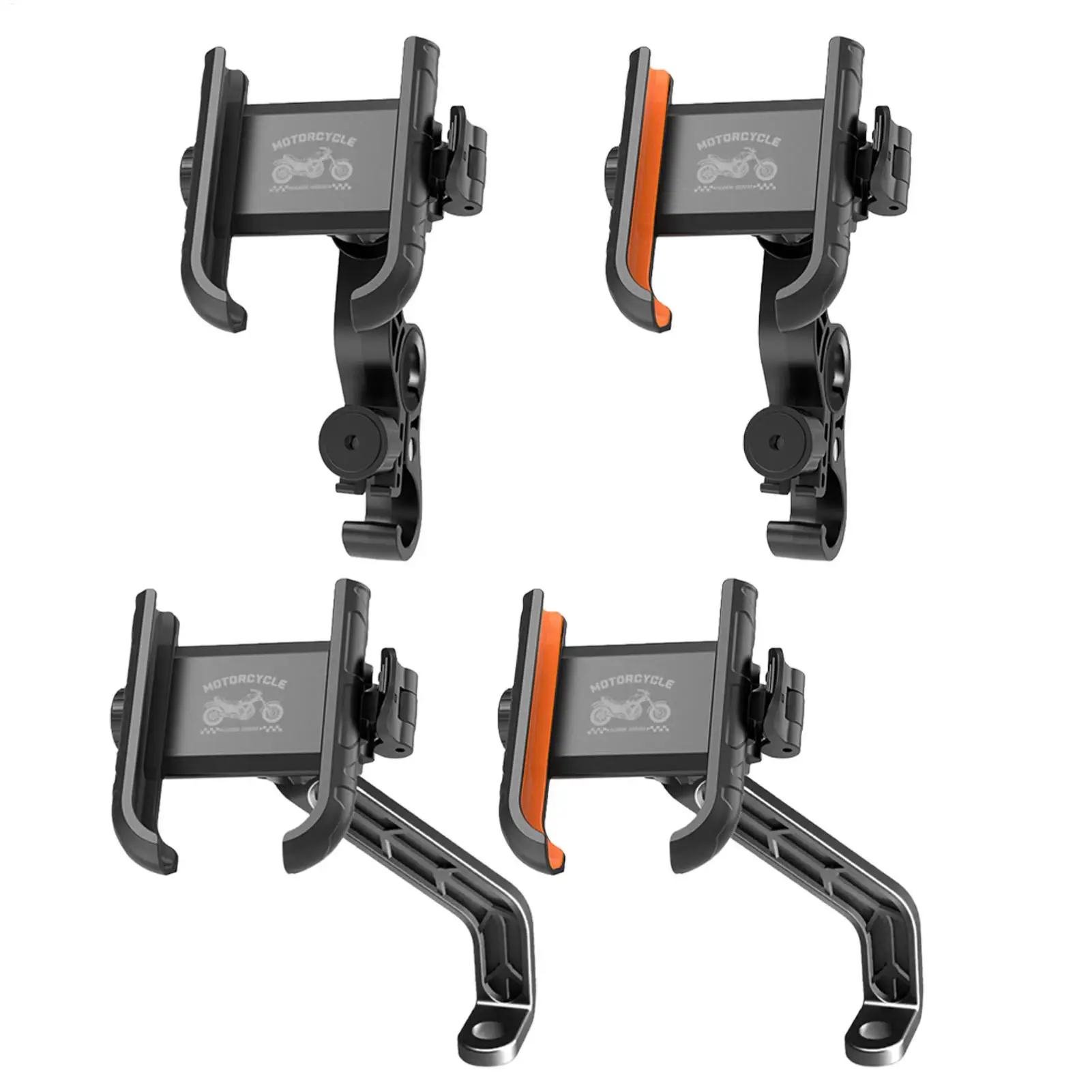 Phone Holder for Motorcycle Anti-Shock Rotating Cellphone Clamp Electric Scooter Phone Holder for Birthday Racing Navigation