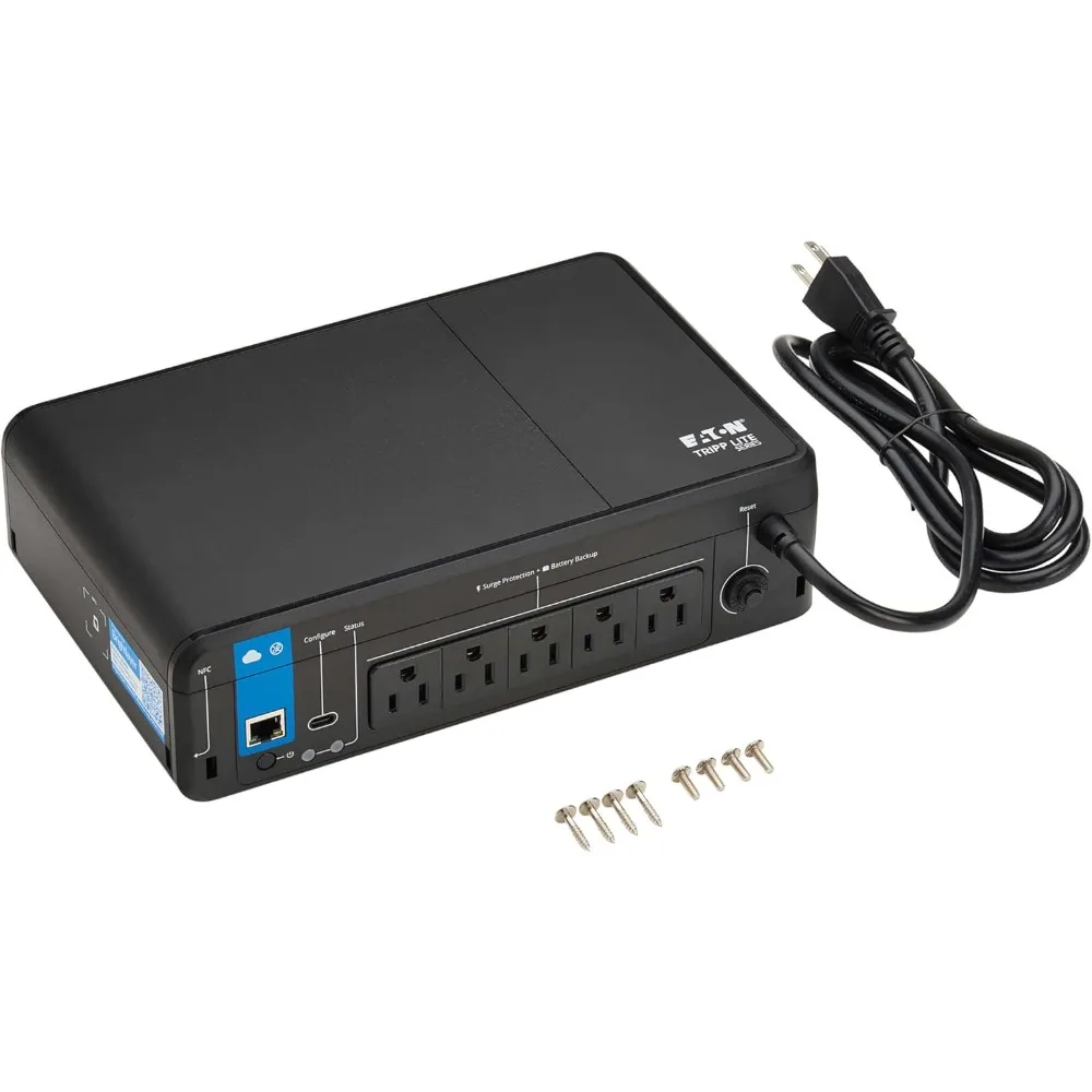 Batterie de secours et protection contre les surtensions UPS 850 VA connectées dans le cloud, gestion et surveillance à distance, 450 W, 5 prises