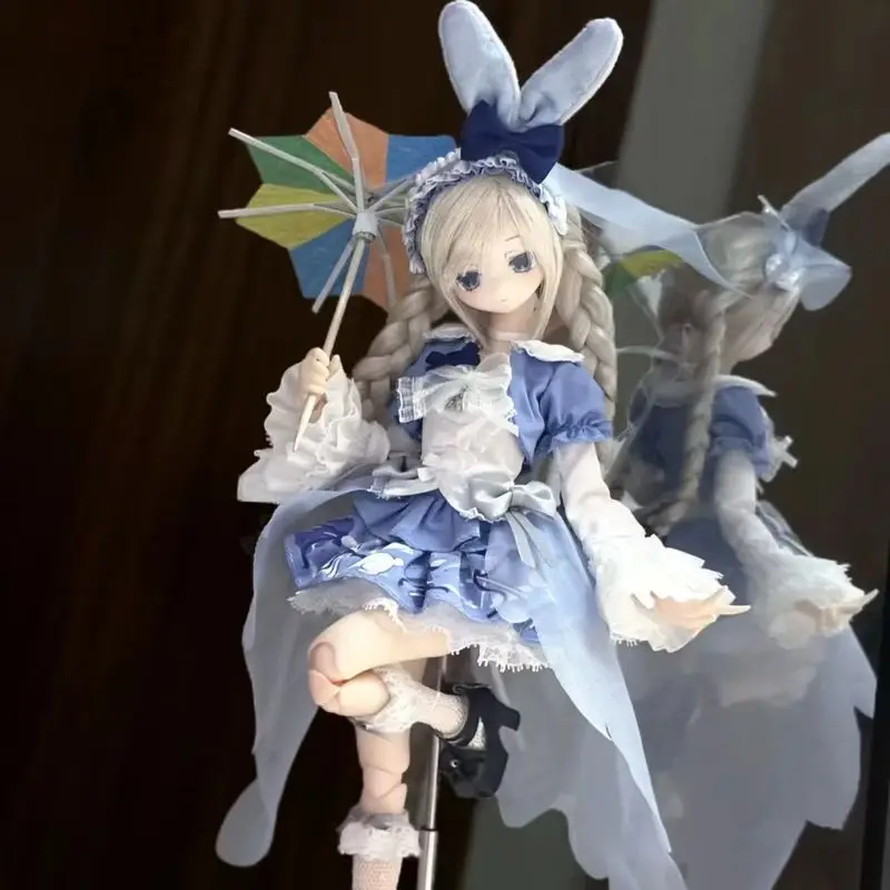 1/6 Bjd Smart Doll Hang Card Ball Jointed Figure Hair-Planted Transformation Electric Town Blind Box Toy Ornament Desk Decor view 6