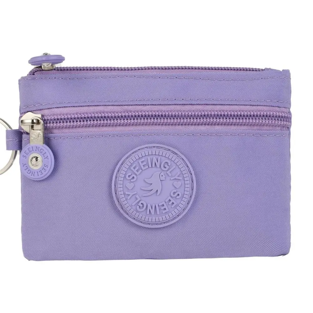 

Портативный холщовый кошелек для денег, износостойкий водонепроницаемый держатель для кредитных карт с кольцом для ключей, кошелек, сумка для денег, мужской и женский