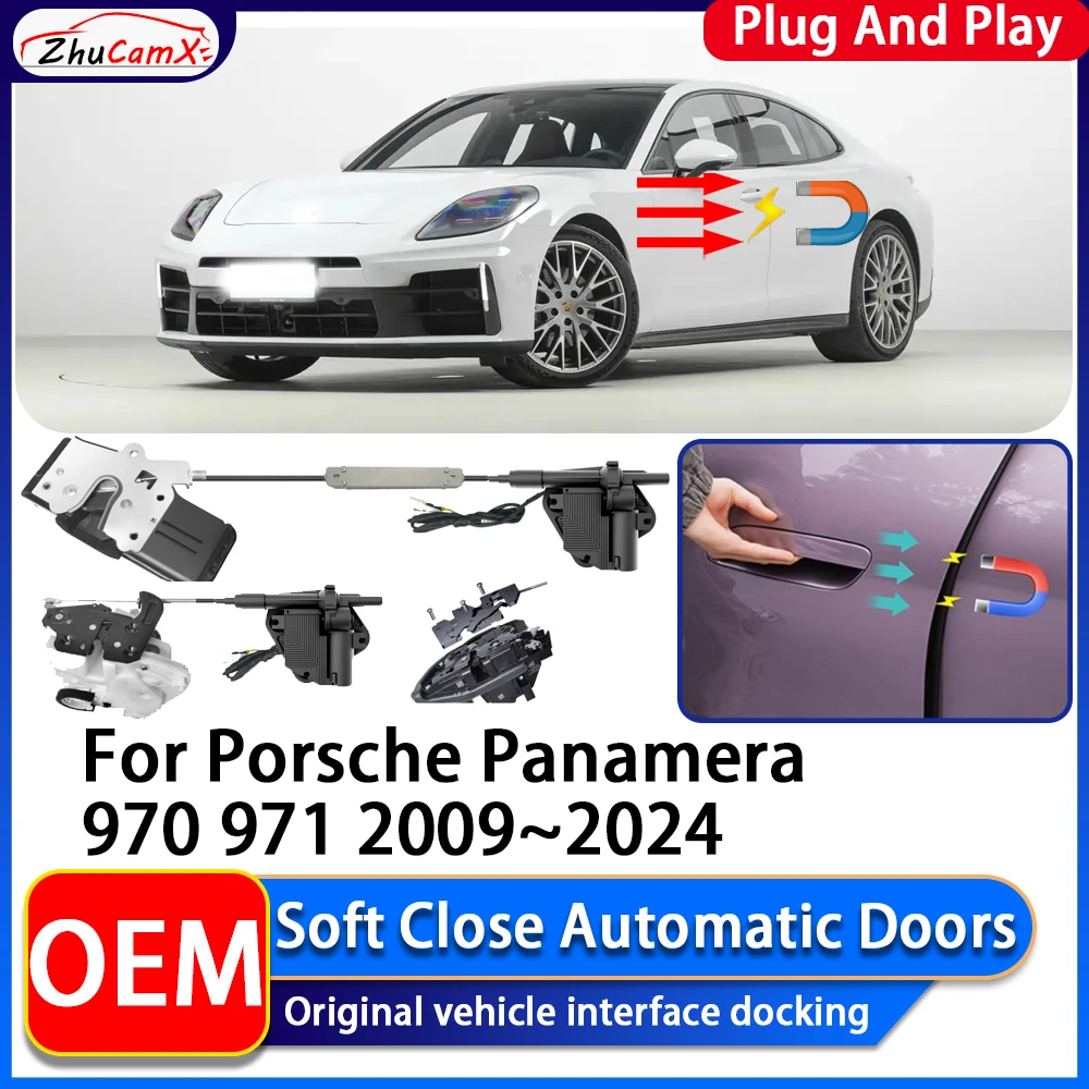 ZhuCamX OEM Electric Suction Power Soft Close Car Door Automatic Door Closing System For Porsche Panamera 970 971 2009~2024