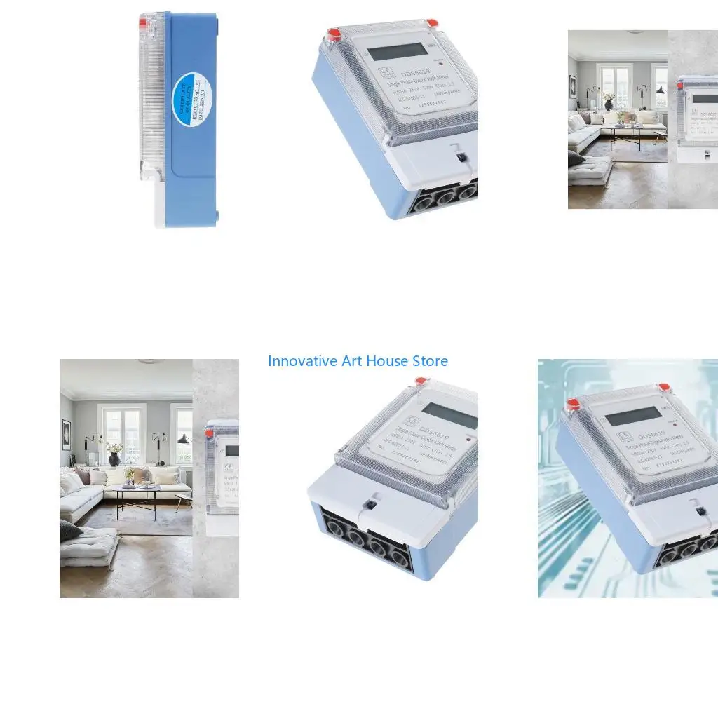 E1PC Energy Saving Wall Mount LCD Electric kWh Meter For Household Use And Monitoring
