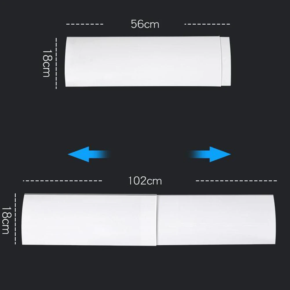 Anti-wind Baffle Exhaust Baffle PP+PVC Scalable Design Adjustable Air Conditioning Anti Direct Blow Windshield