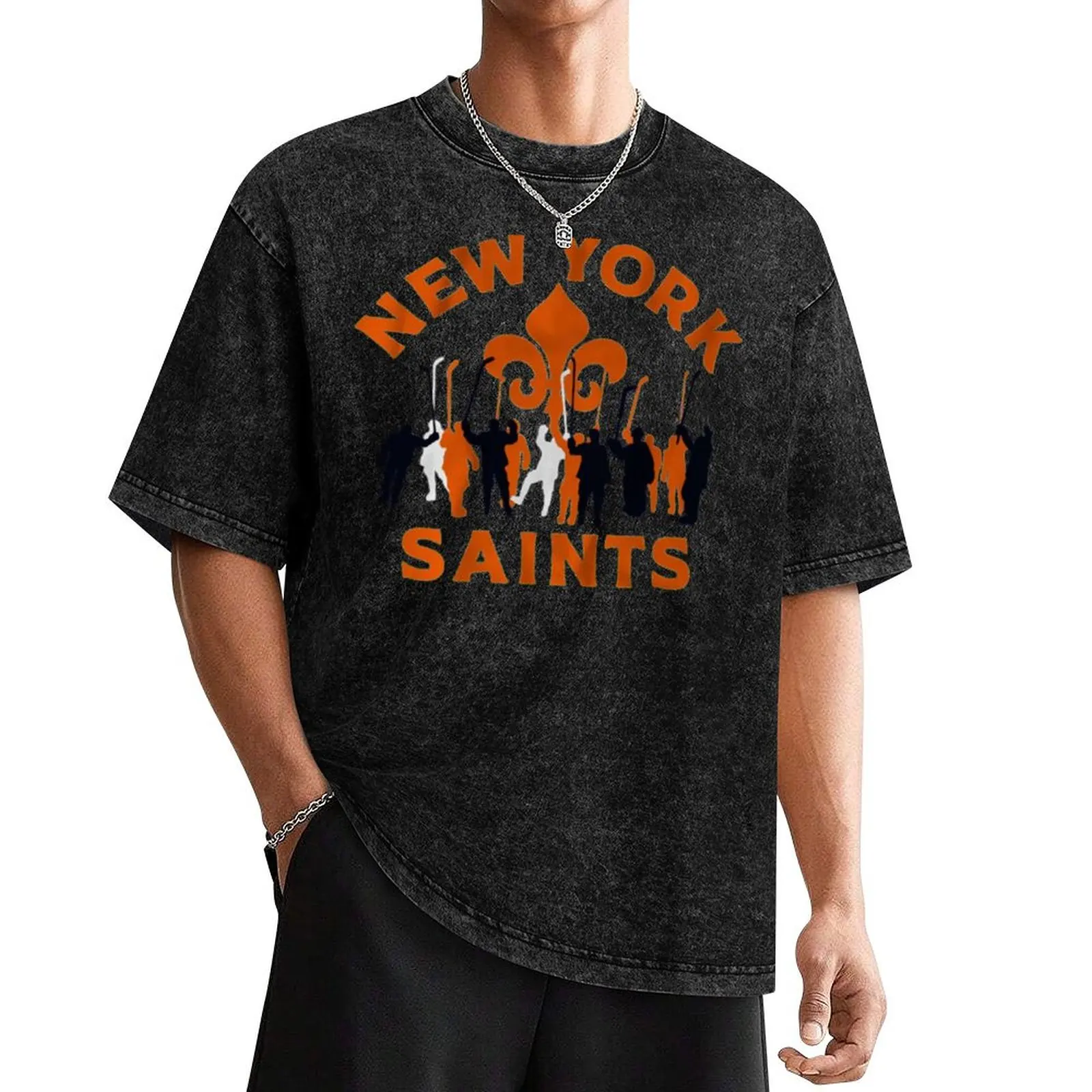 New York Saints - Team T-Shirt vintage baggy shirts vintage graphic tee t shirt men