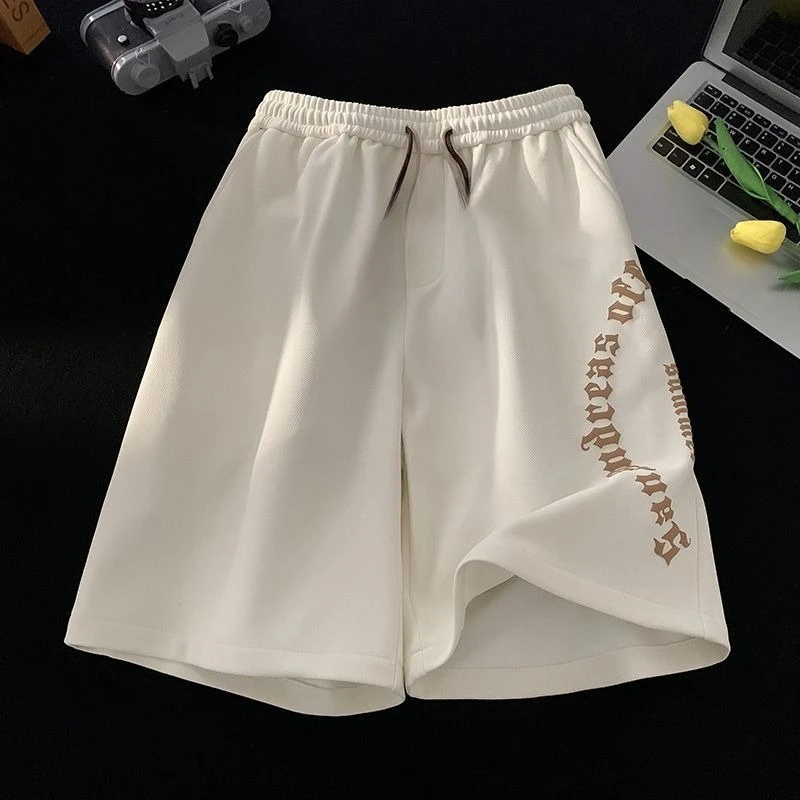 الرجال السراويل فضفاضة الرياضة الرباط برمودا الذكور سراويل قصيرة 3 أرباع جديد في بانت 2025 عروض ساخنة مع الجليد Xl موضة عادية موتو