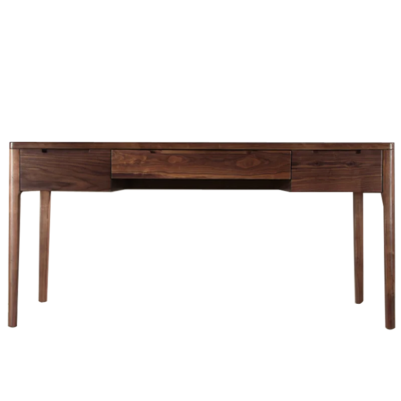 Nordic minimalist solid wood desk North American black walnut desk computer desk desk