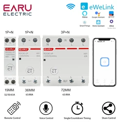 eWelink WiFi Circuit Breaker Time Timer Relay Switch Smart Home House Voice Remote Control by Smart App for Alexa Google Home