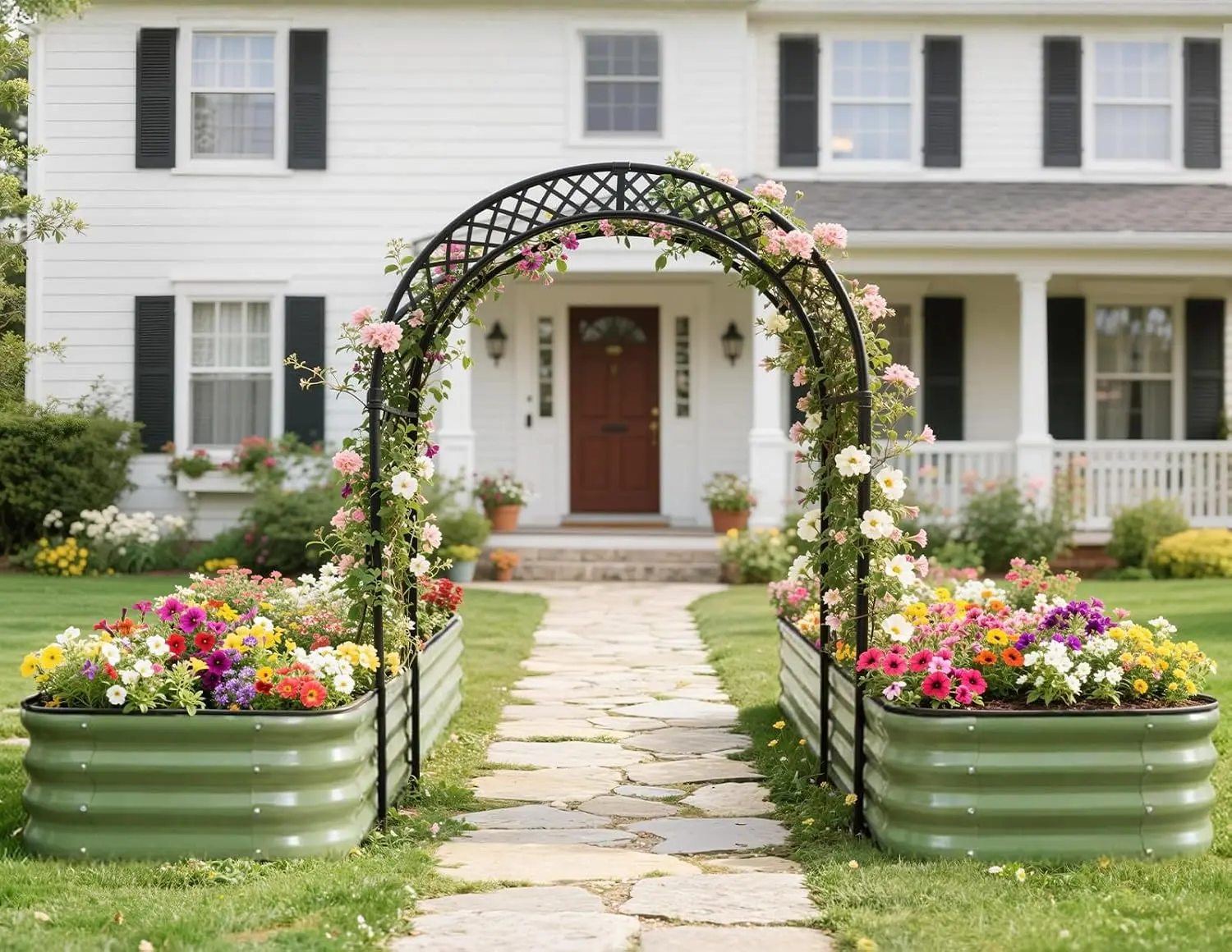 Raised Garden Bed Modular Planter Box Green