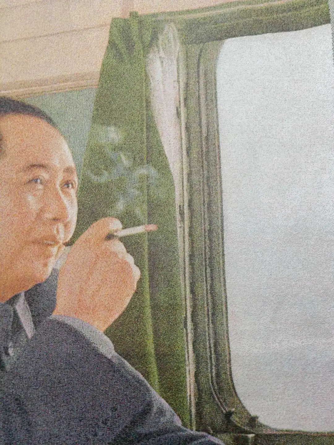 36' Cloth Silk Chinese Great Leader Chairman Mao Thangka Mural Exquisite Handicraft
