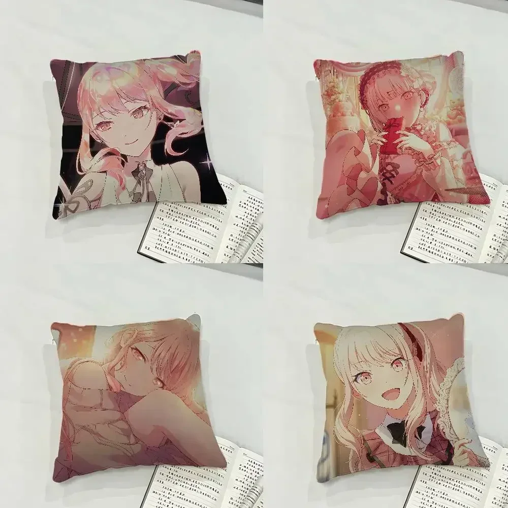 A-Akiyama M-Mizuki Case Plush Fabric Soft Pillowcase Double Sided Print Cushion Cover Household Gifts