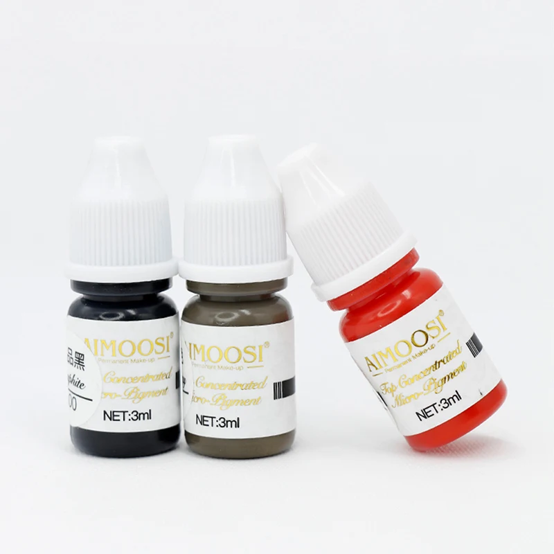 AIMOOSI プロフェッショナル マイクロブレーディング ピグメント ナノブロウ用 |   PMUアーティスト向けREACH認証永久メイクアップタトゥーインク |   3ml
