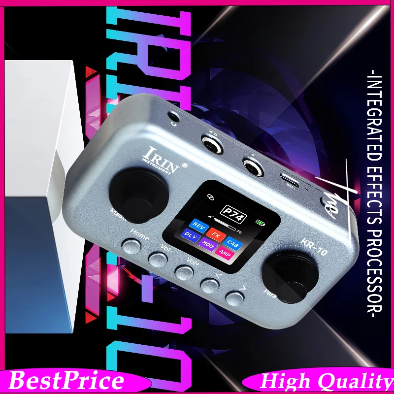 processeur-de-guitare-multi-effets-de-bureau-irin-kr-10-pour-guitare-et-basse-–-80-prereglages-6-modules-d'effets-pedale-d'effets-portable