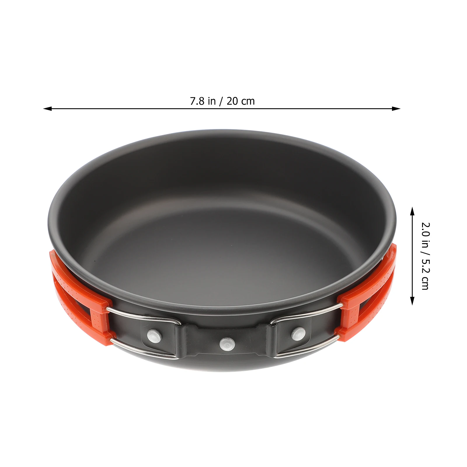 

Portable Frying Pan Non stick Aluminum Pot Outdoor Cooking Utensil Camping Cooker Anti scald Handle Durable Safe Use Multi