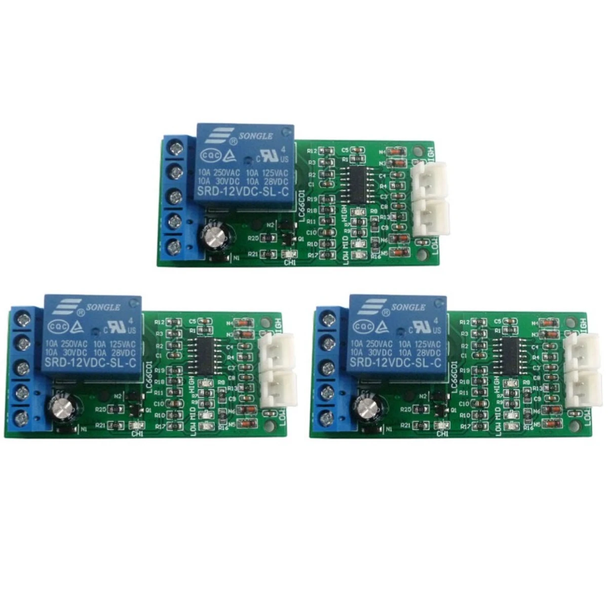 3PCS DC 12V LOW MID HIGH indicators LC66C01 Automatic pumping and pouring controller Module