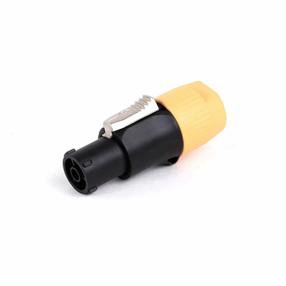 1pc Wasserdicht IP65 PowerCON Stecker Stecker Jack NAC3FX-W NAC3MX-W PA66 Material IP65 Grade Wasserdicht Schwarz/Orange Farbe