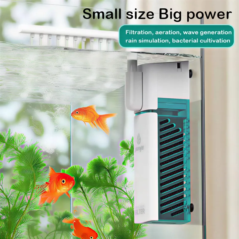 فلتر خزان الأسماك دورة تنقية المياه 3 في 1 خزان الأسماك السلحفاة مضخة الأكسجين الترشيح كتم 220-240 فولت