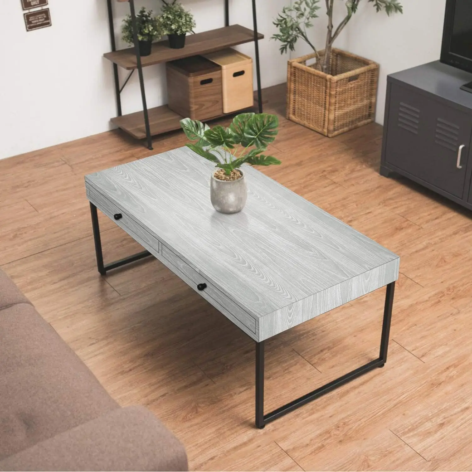 Gray Wood Contact Paper Texture Wallpaper self Adhesive Paper Light Grey Wall Covering Desk Shelf Drawer Liner Cabinets Wardrobe