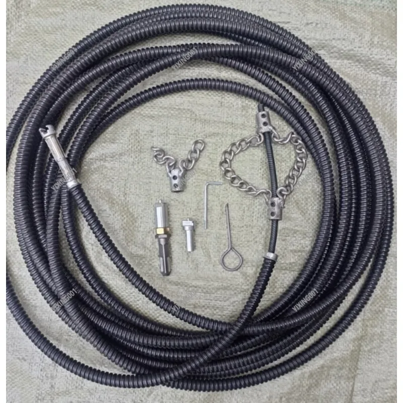 Bendable Dredging Spring Hand Drill Sewer Dredger Kitchen Oil Clogging Pipe Cleaning Accessory for Drains