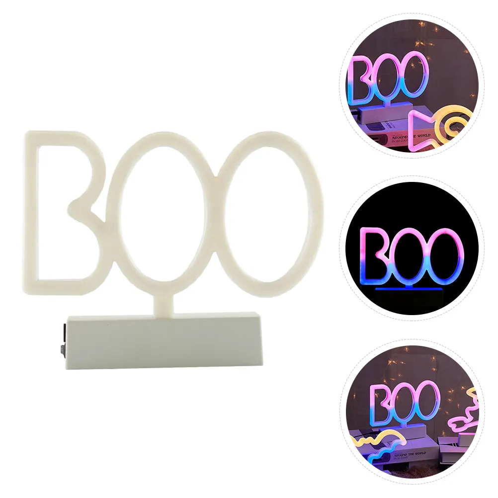 

1 шт. неоновая настольная лампа на Хэллоуин, светодиодный ночник для спальни, гостиной, праздничного декора, романтическое атмосферное освещение, настенный светильник