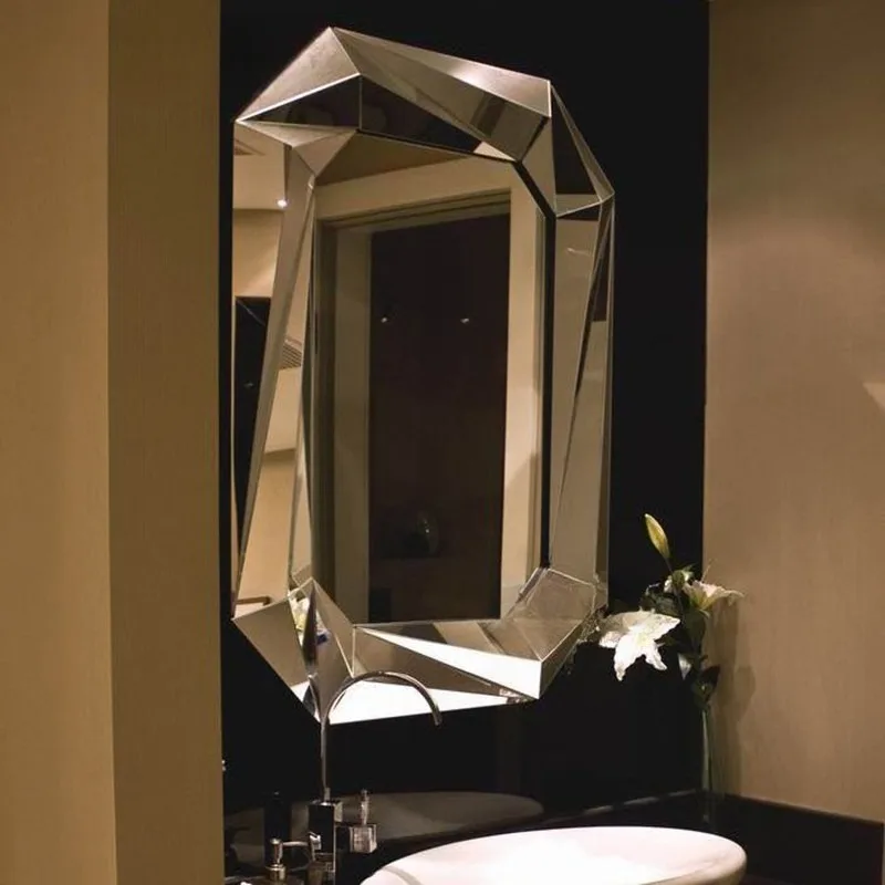 Three-dimensional hanging mirror decorative enigma mirror bathroom fashion mirror