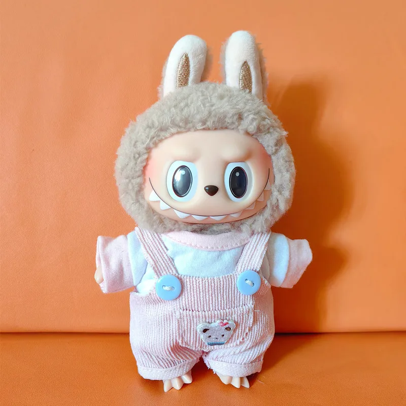 Mini ropa de peluche para muñecas, traje de 17cm, accesorios para Kpop, Exo, Labubu, Idol, Kpop de Corea, monos, ropa DIY, regalo para niños