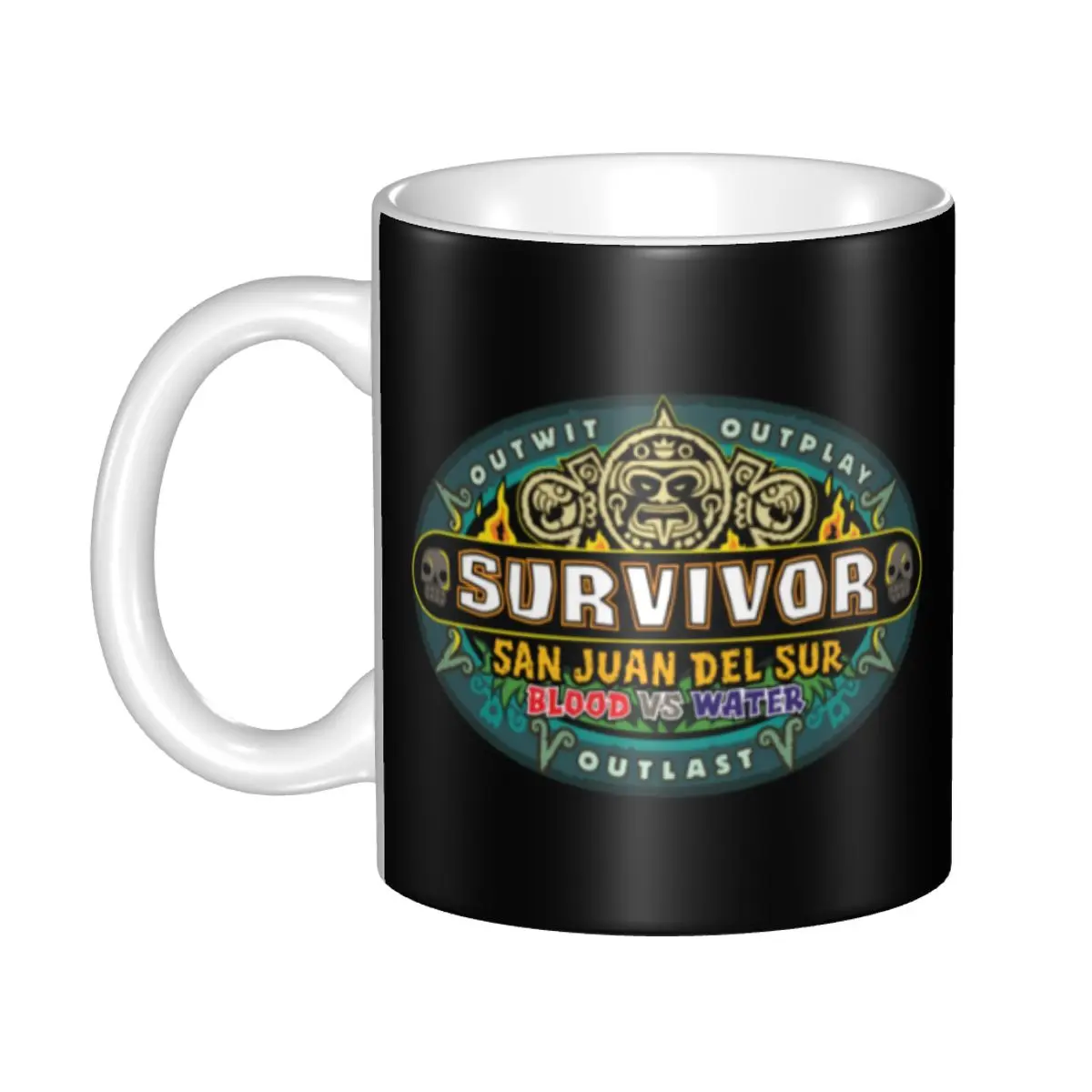 

DIY Reality TV Survivor San Juan Del Sur Ceramic Mug Personalized Coffee Cups Creative Gift